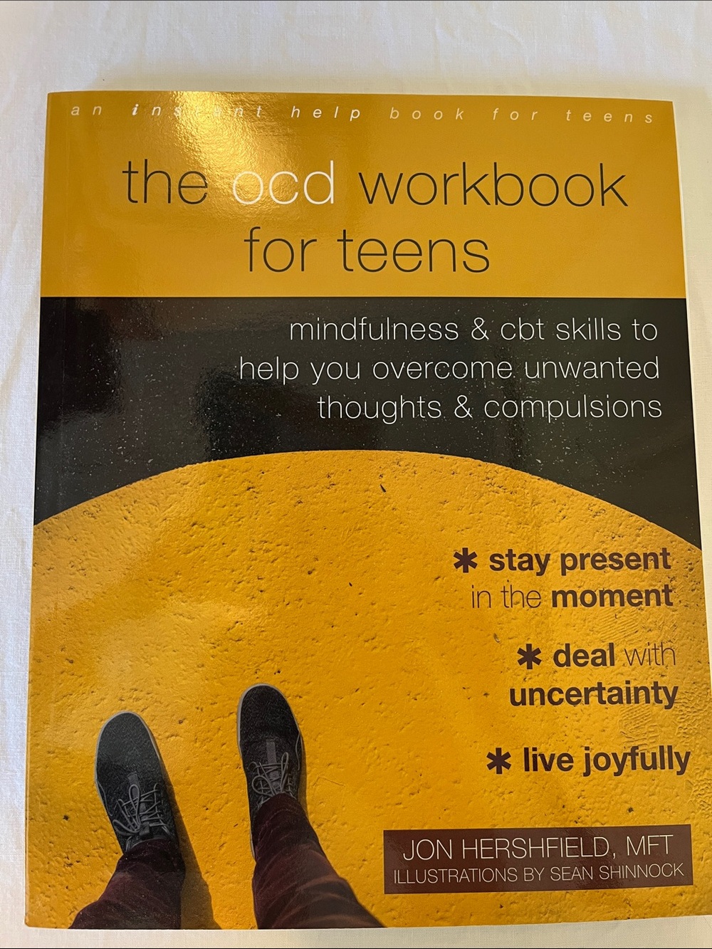The OCD Workbook for Teens - Yellow & Black Cover